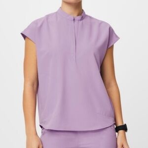 Figs Lavender Dew Rafaela Scrub Top